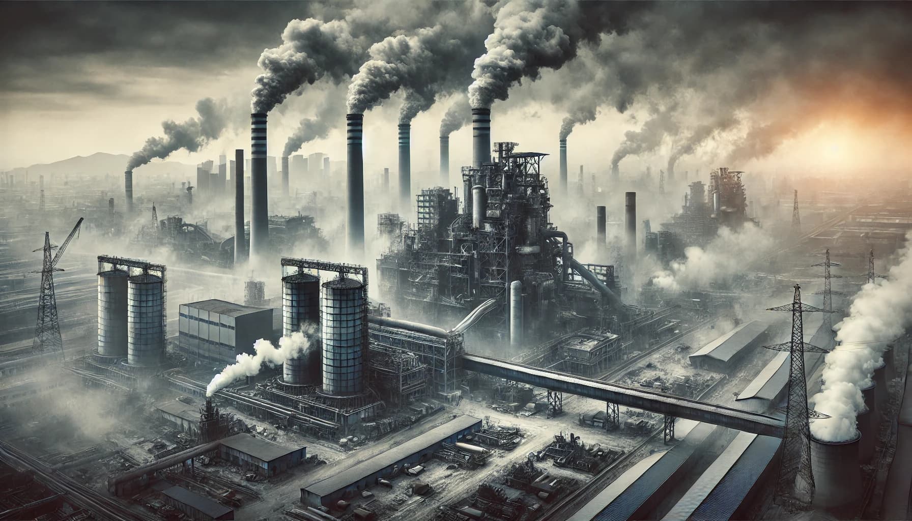 Factory with high air pollution