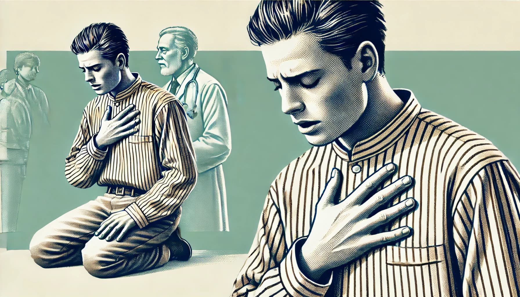 Person experiencing shortness of breath