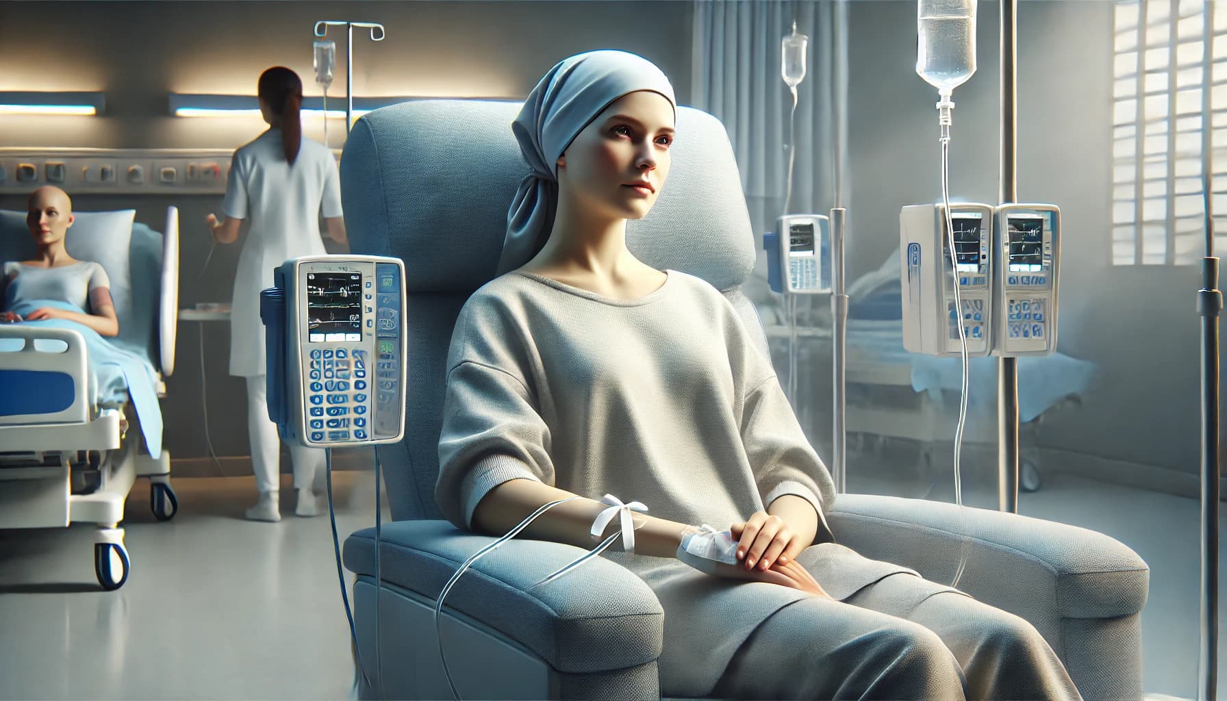 Patient receiving chemotherapy