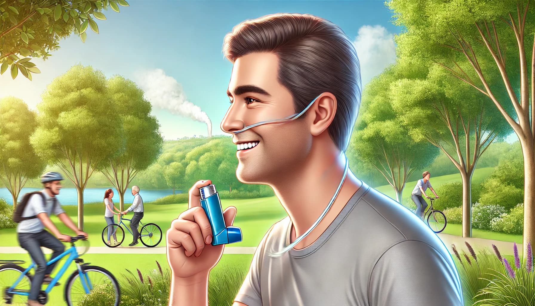 Happy, active person managing their COPD