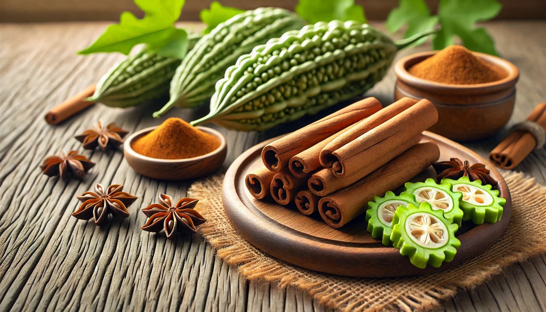 Natural remedies like cinnamon and bitter melon
