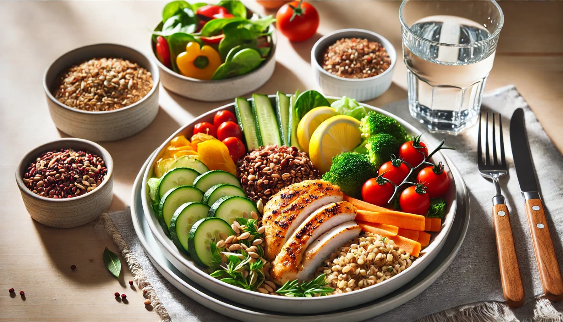 Healthy meal for managing blood pressure