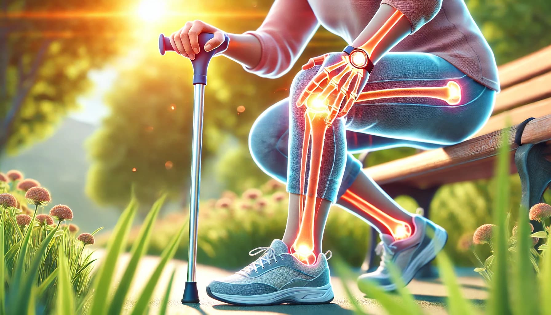 Person living an active life despite osteoarthritis