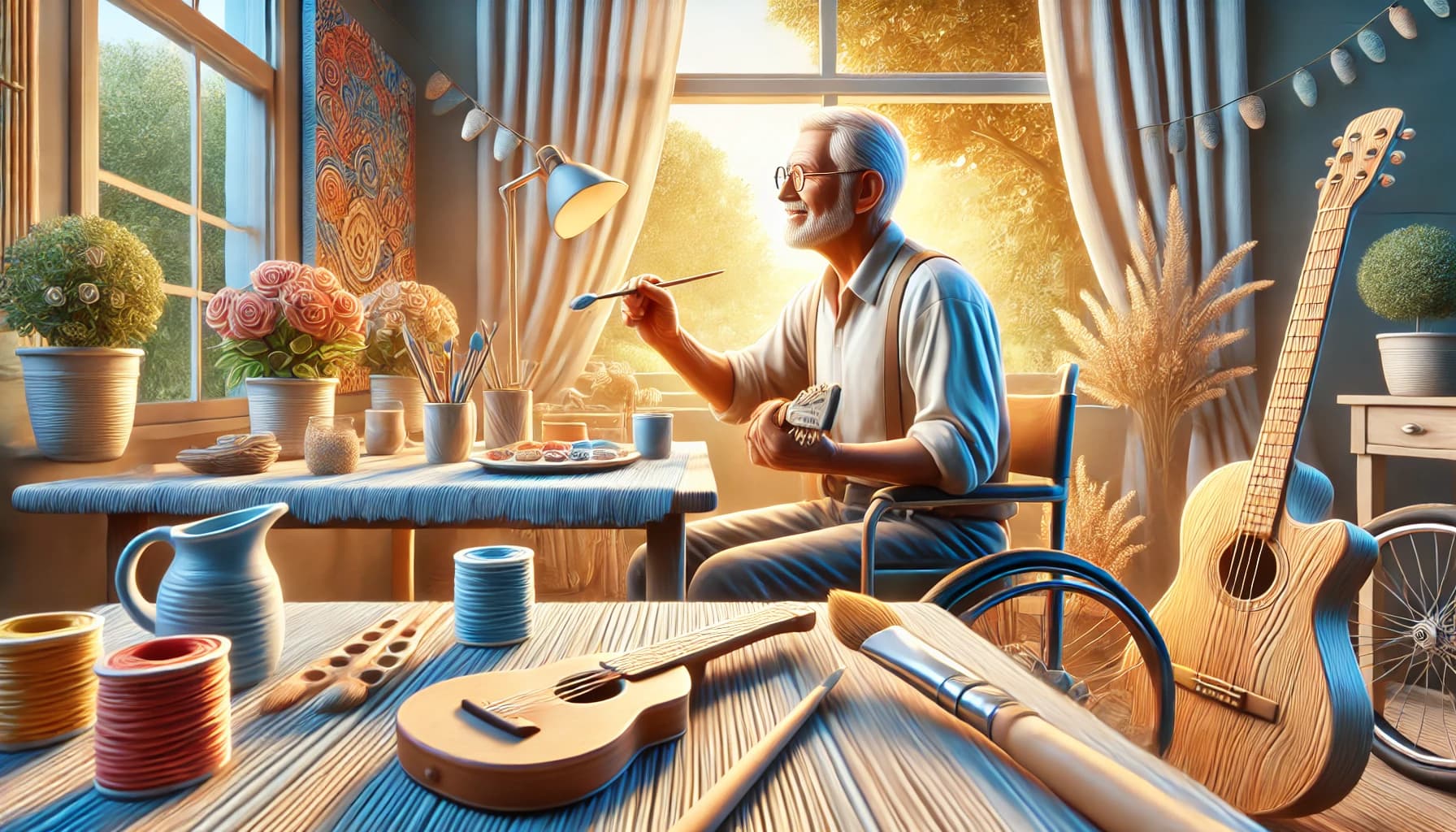 Person living a fulfilling life despite Parkinson’s