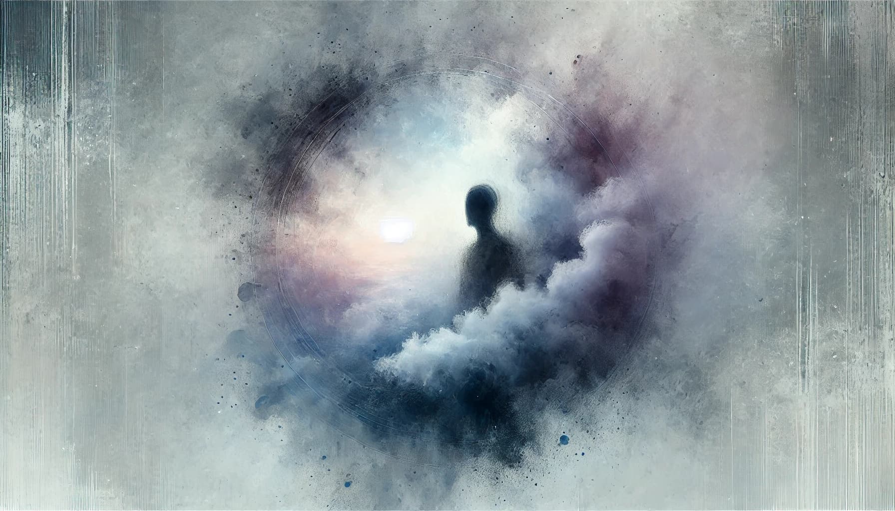 Person showing signs of depression, such as sadness and fatigue