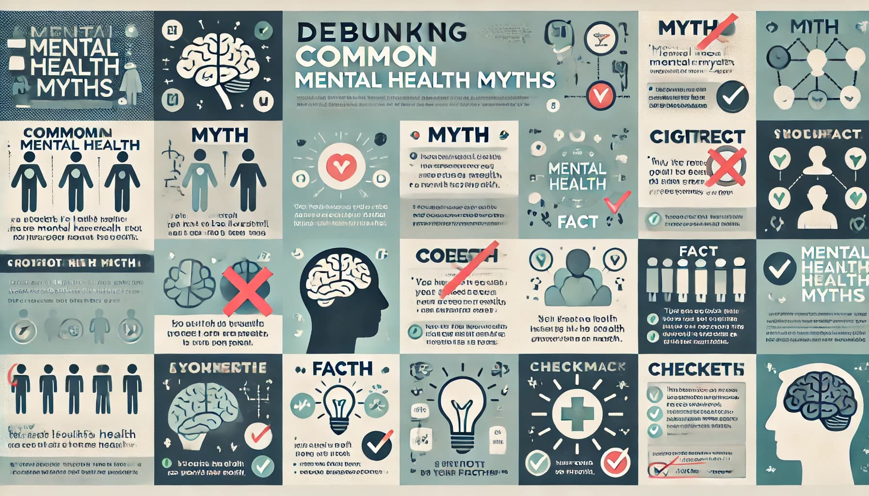 Infographic debunking common myths about bipolar disorder