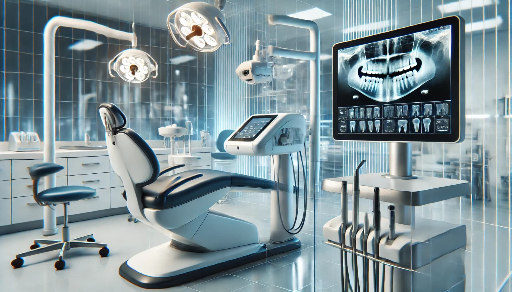 Modern dental technology, such as a laser or digital x-ray machine