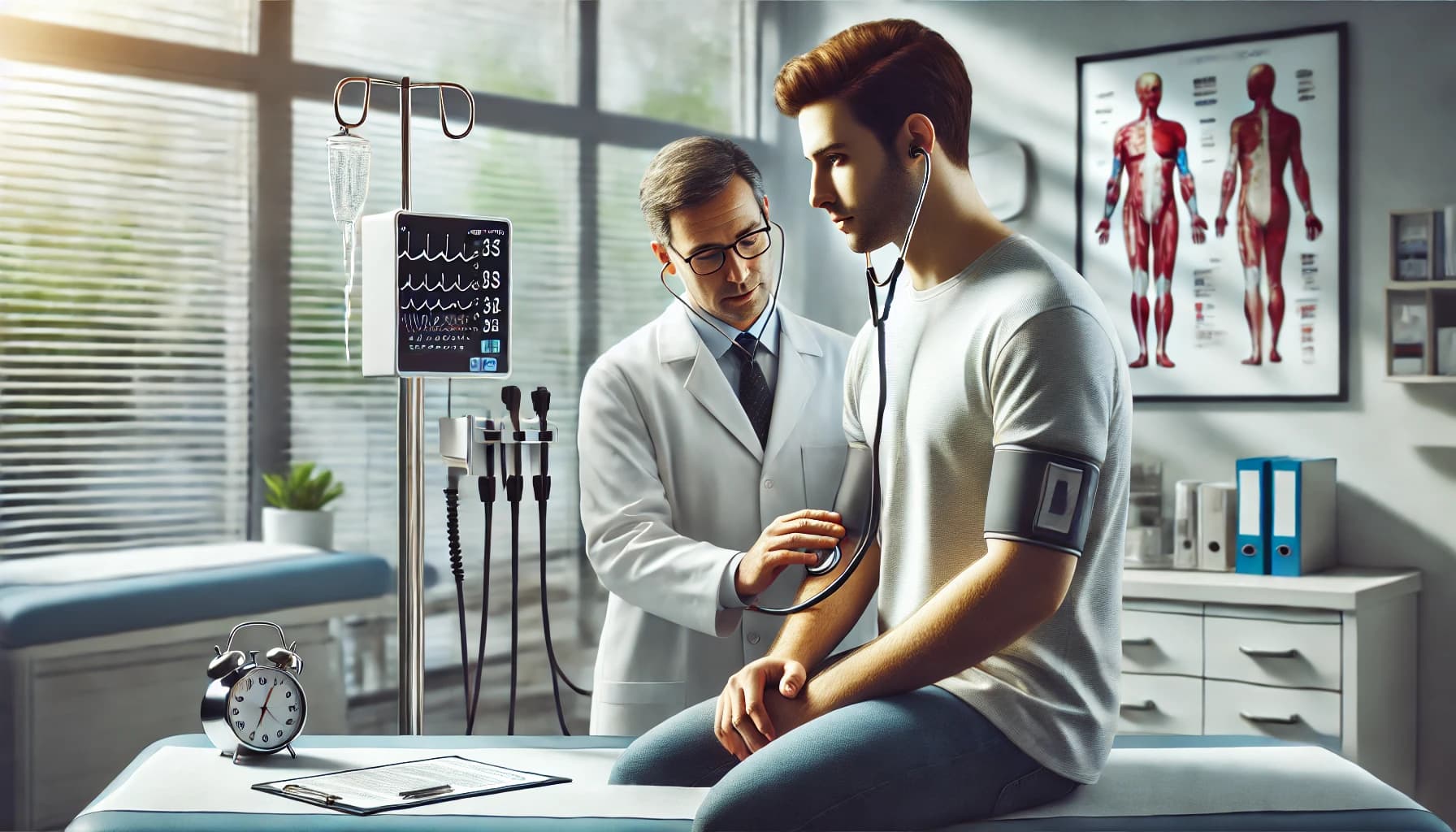 Adult patient during a routine check-up