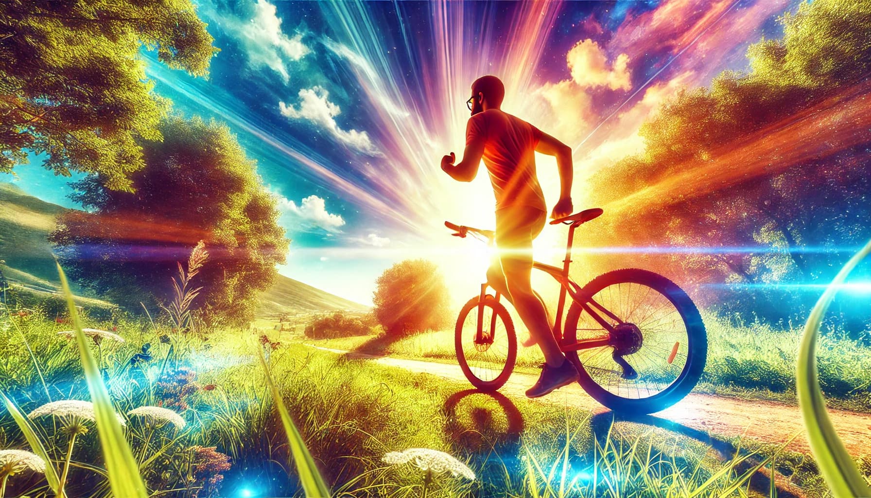 Person exercising outdoors during the day