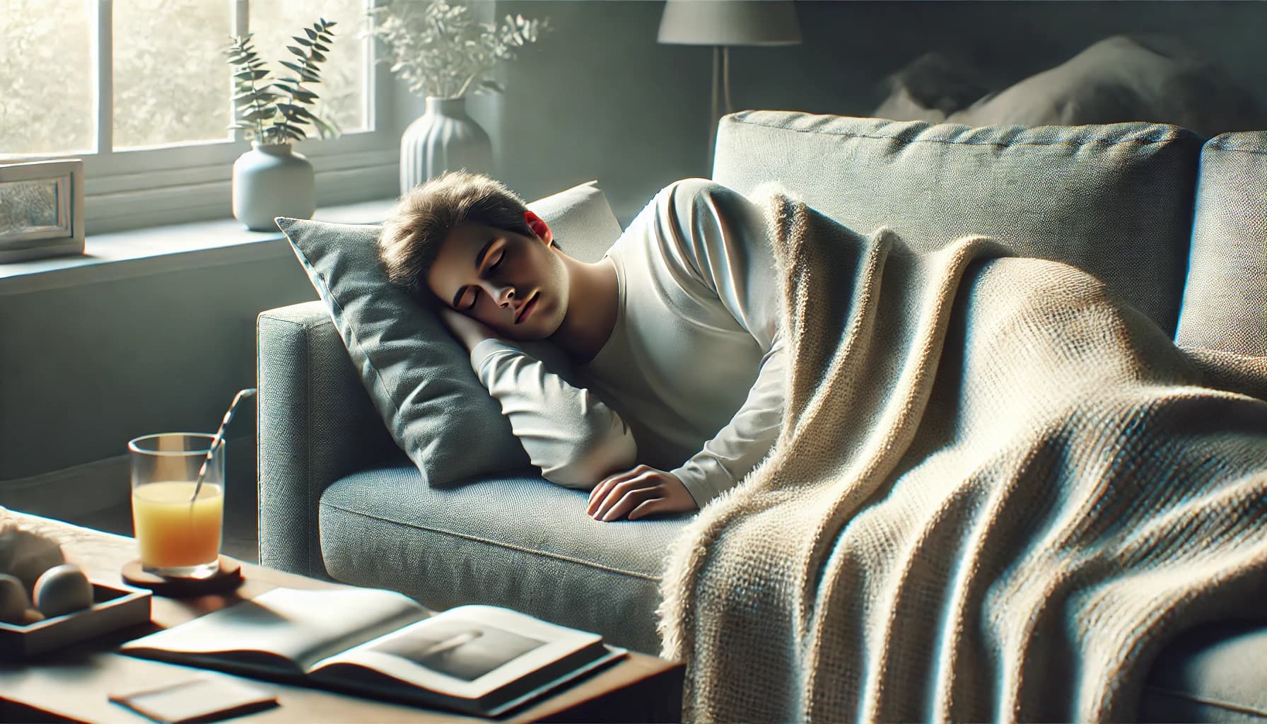 Person massaging their legs before bed