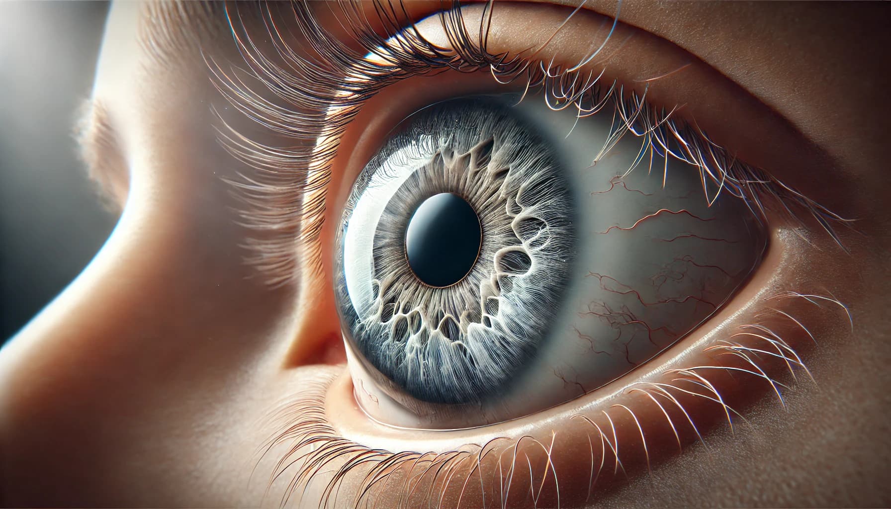 Eye with increased intraocular pressure